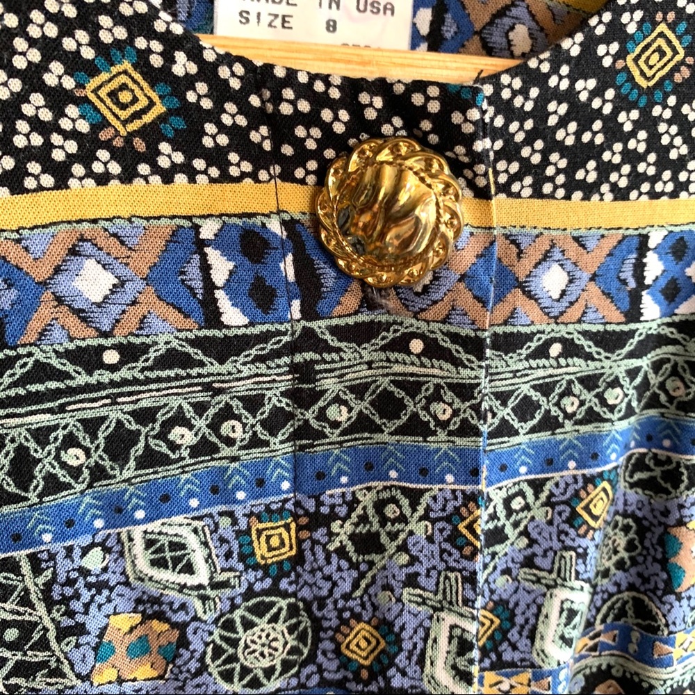 VINTAGE LADY CAROL MIDI DRESS COLORFUL PRINT - Picture 6 of 10